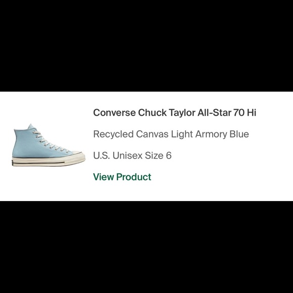 Converse Chuck Taylor All-Star 70 Hi (Light Blue) - Unisex - Picture 6 of 9